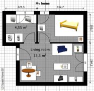 Planimetria realizzata con SweetHome