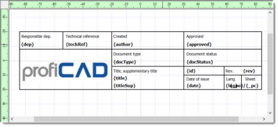 Esempio di cartiglio Cad